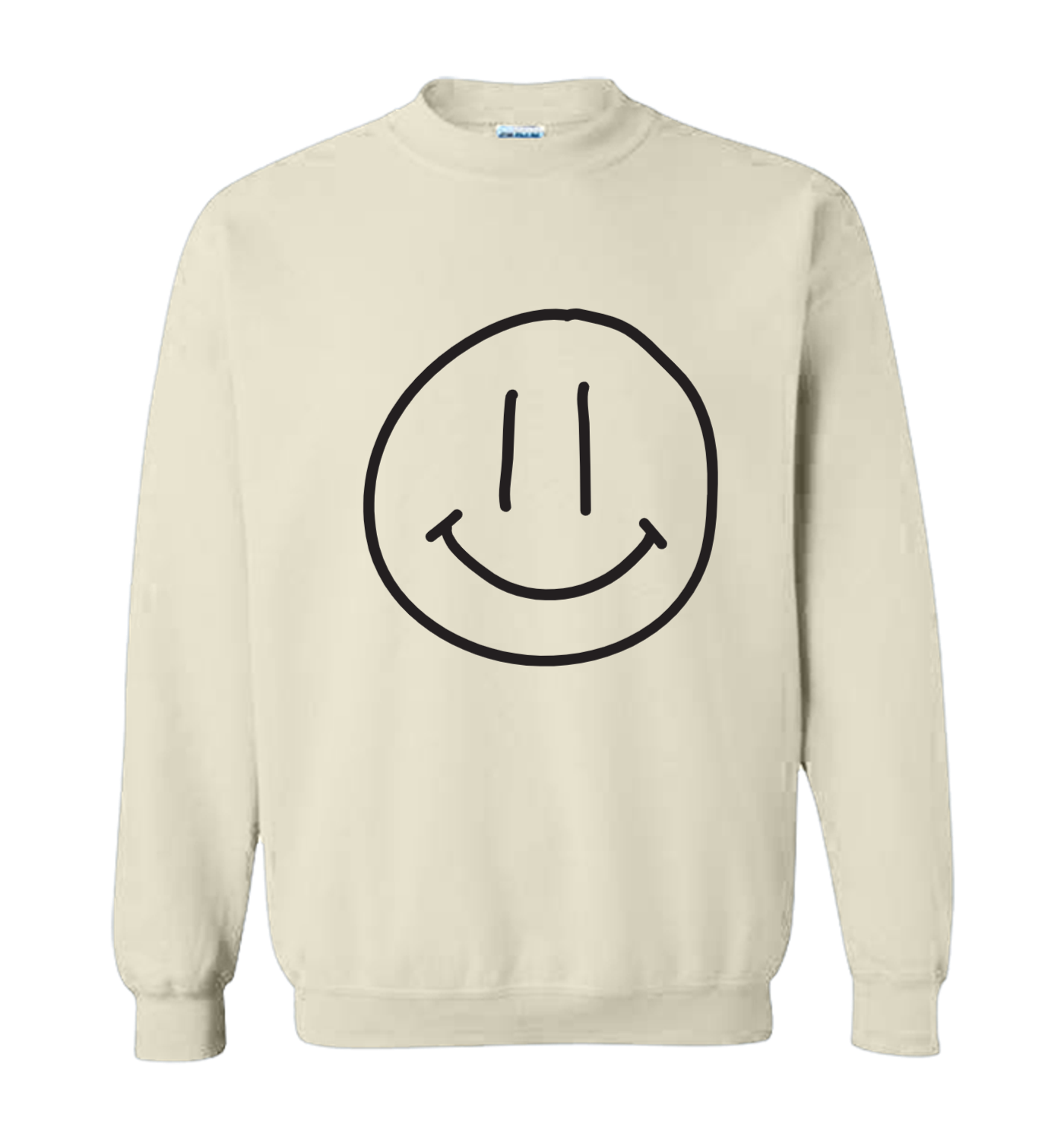 Smiley face crewneck - Shine The Light On